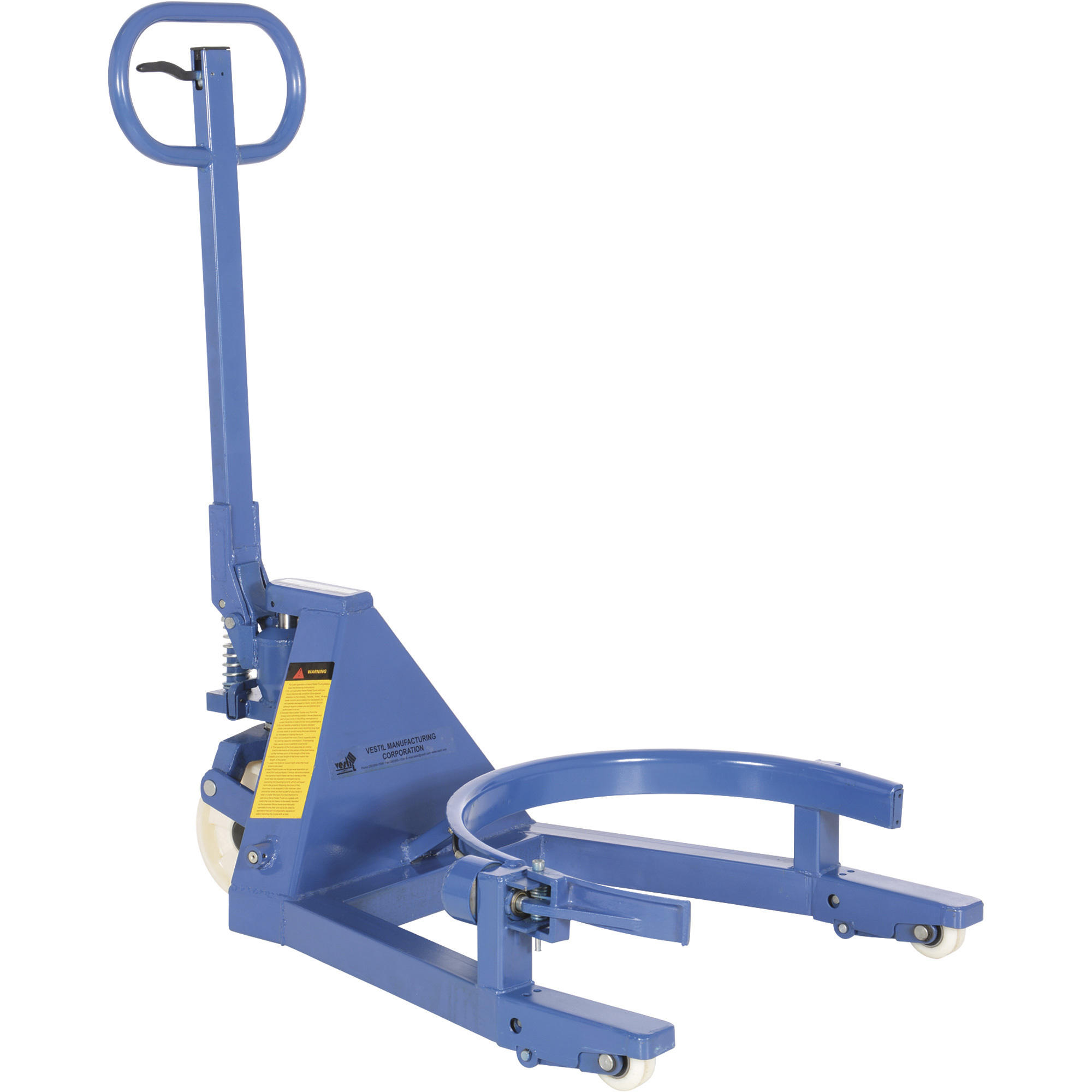 Vestil Portable Drum Jack - 660-Lb. Capacity, 55-Gallon, Hydraulic Pump, Model# DRUM-55-S